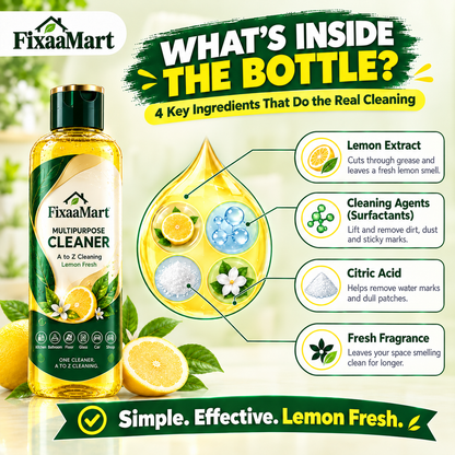FixaaMart Multipurpose Cleaner | Lemon Fresh – { Pack of 4 }